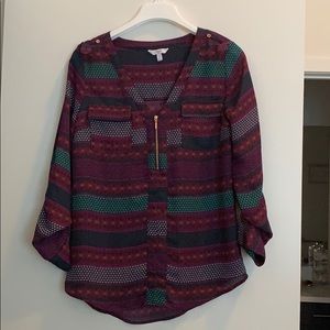 Candie’s 3 quarter sleeve dress shirt